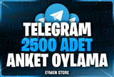 ⭐ TELEGRAM 2500 Anket Oylama