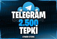 ⭐ TELEGRAM 2500 Gerçek Tepki