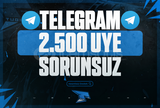 ⭐ TELEGRAM 2500 Kanal / Grup Üyesi ⭐