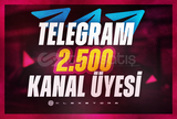 Telegram | 2500 Kanal Üyesi + Garantili