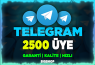 ⭐Telegram 2500 Üye / Garantili