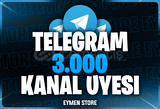 ⭐ TELEGRAM 3000 Kanal / Grup Üyesi