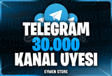 ⭐ TELEGRAM 30.000 Kanal / Grup Üyesi