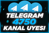 ⭐TELEGRAM 4.750 Kanal/Grup Üyesi [Anında]