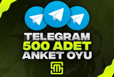 ✨Telegram 500 Adet Anket Oyu!