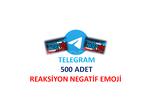 TELEGRAM 500 ADET NEGATİF EMOJİ