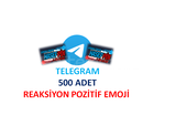 TELEGRAM 500 ADET POZİTİF EMOJİ