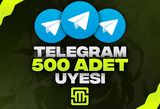 ✨Telegram 500 Adet Üye!
