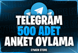 ⭐ TELEGRAM 500 Anket Oylama