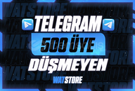 ⚡TELEGRAM 500 DÜŞMEYEN ÜYE + GARANTİ 