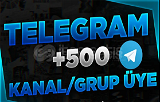 Telegram 500 Gerçek Kanal Üyesi