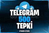⭐ TELEGRAM 500 Gerçek Tepki