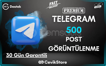 ⭐Telegram 500 Global Görüntülenme (Premium)⭐