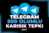 TELEGRAM 500 KARIŞIK POST EMOJİ TEPKİSİ