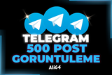 TELEGRAM 500 POST GÖRÜNTÜLEME [GARANTİLİ]