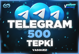 ⭐ TELEGRAM 500 TEPKİ ⭐