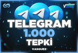 ⭐ TELEGRAM 1000 TEPKİ ⭐