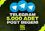✨Telegram 5.000 Adet Post Beğeni!