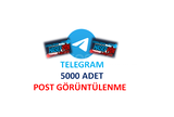 TELEGRAM 5000 ADET POST GÖRÜNTÜLENME