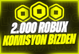 ⭐️(2858) 2000 ROBUX |✅KOMİSYON ÖDENİYOR