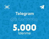 Telegram 5000 Görüntülenme (1 Yıl Garantili)