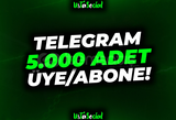 ⭐Telegram 5.000 Grup Üyesi!