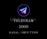 Telegram 5000 Kanal - Grup Üyesi