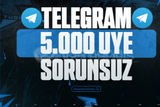 TELEGRAM 5000 Kanal / Grup Üyesi