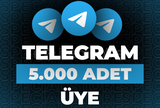 ⭐Telegram 5000 Üye + 30 Gün Garanti⭐