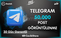 ⭐Telegram 50.000 Global Görüntülenme [Garanti]⭐