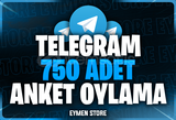 ⭐ TELEGRAM 750 Anket Oylama