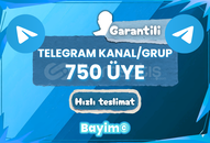 TELEGRAM 750 GRUP-KANAL ÜYE / GARANTİLİ