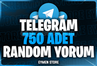 ⭐ TELEGRAM 750 Random Yorum