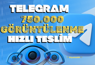 Telegram 750.000 Post Görüntülenme Hızlı Teslim
