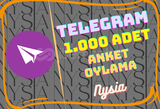 Telegram - Anket Oylama 1.000 Adet ⭐