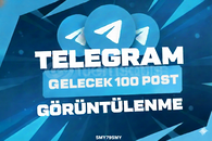 TELEGRAM GELECEK 100 POST 10000 GÖRÜNTÜLENME