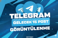 TELEGRAM GELECEK 15 POST 5000 GÖRÜNTÜLENME