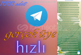 Telegram Gerçek Üye | Hızlı⚡ 1000 adet