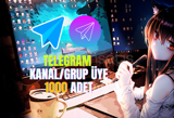 Telegram - Kanal/Grup Üyesi 1.000 Adet ⭐