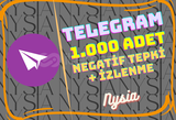 Telegram - Mesaja Negatif Tepki 1.000 Adet ⭐