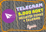 Telegram - Mesaja Negatif Tepki 5.000 Adet ⭐