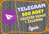 Telegram - Mesaja Pozitif Tepki 500 Adet ⭐