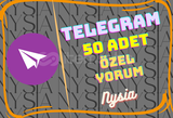 Telegram - Özel Yorum 50 Adet ⭐