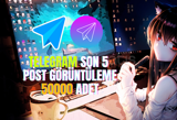 Telegram - Post Görüntüleme 50.000 Adet ⭐