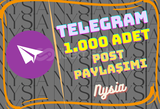 Telegram - Post Paylaşımı 1.000 Adet ⭐