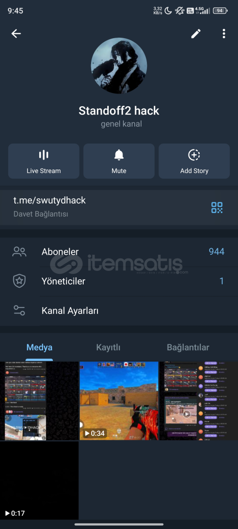 TELEGRAM SATILIK 944 ABONELİ KANAL TELEGRAM SATILIK 944 ABONELİ KANAL