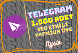 Telegram - SEO Etkili Premium 1.000 Üye ⭐