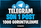 ⭐ TELEGRAM Son 1 Post 1000 Görüntülenme ⭐