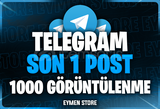 ⭐ TELEGRAM Son 1 Post 1000 Görüntülenme