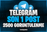 ⭐ TELEGRAM Son 1 Post 2500 Görüntülenme ⭐